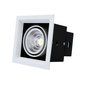 Aluminum Single Head Lamp COB Led Grille Downlight